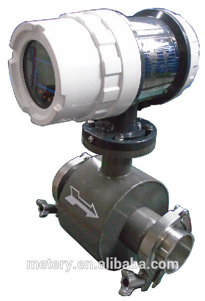 Sanitary tri clamp flowmeter