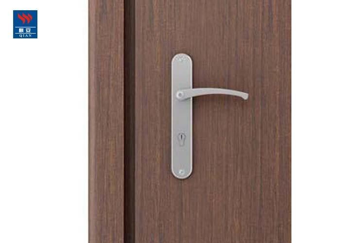Swing Security Black Walnut Wood Fire Rated Glass Doors