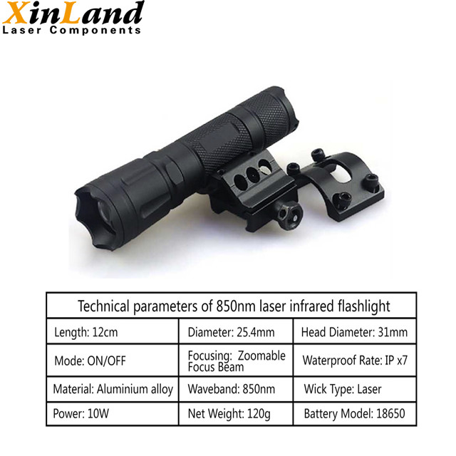 Hi-4K-F Night Vision Scope Hunting With IR Flashlight Spotting Scope