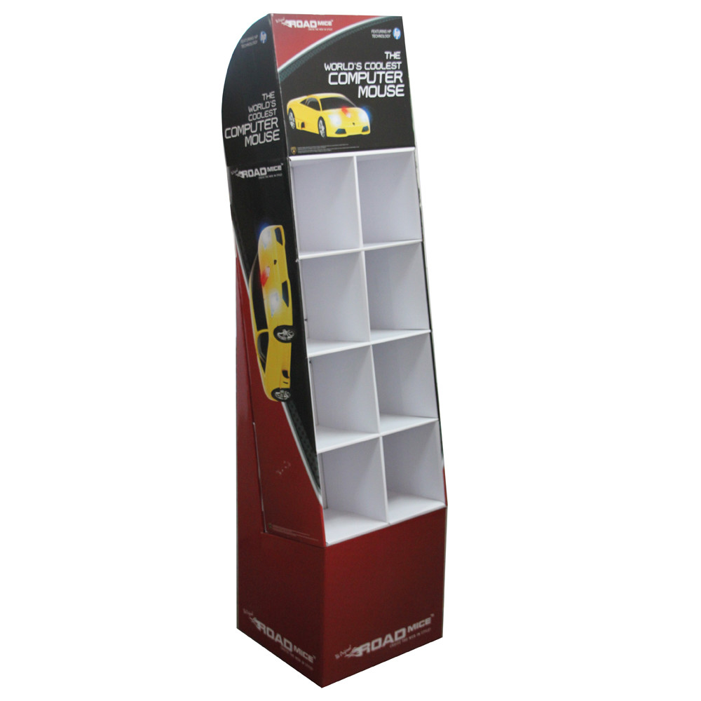 Customized Corrugated Cardboard Display Stands For Mouse / Keyboard