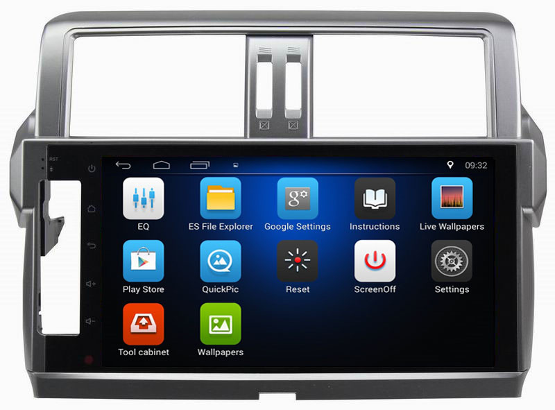 Ouchuangbo car touch screen radio android 8.1 for Toyota Prado 2014 with USB SWC 1080P Video Blluetooth gps navigation