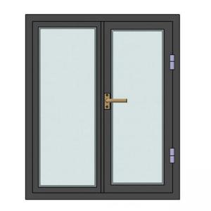 Buy cheap ISO3834 Toughened Glazed Glass Fire Rated Door Fireproof product