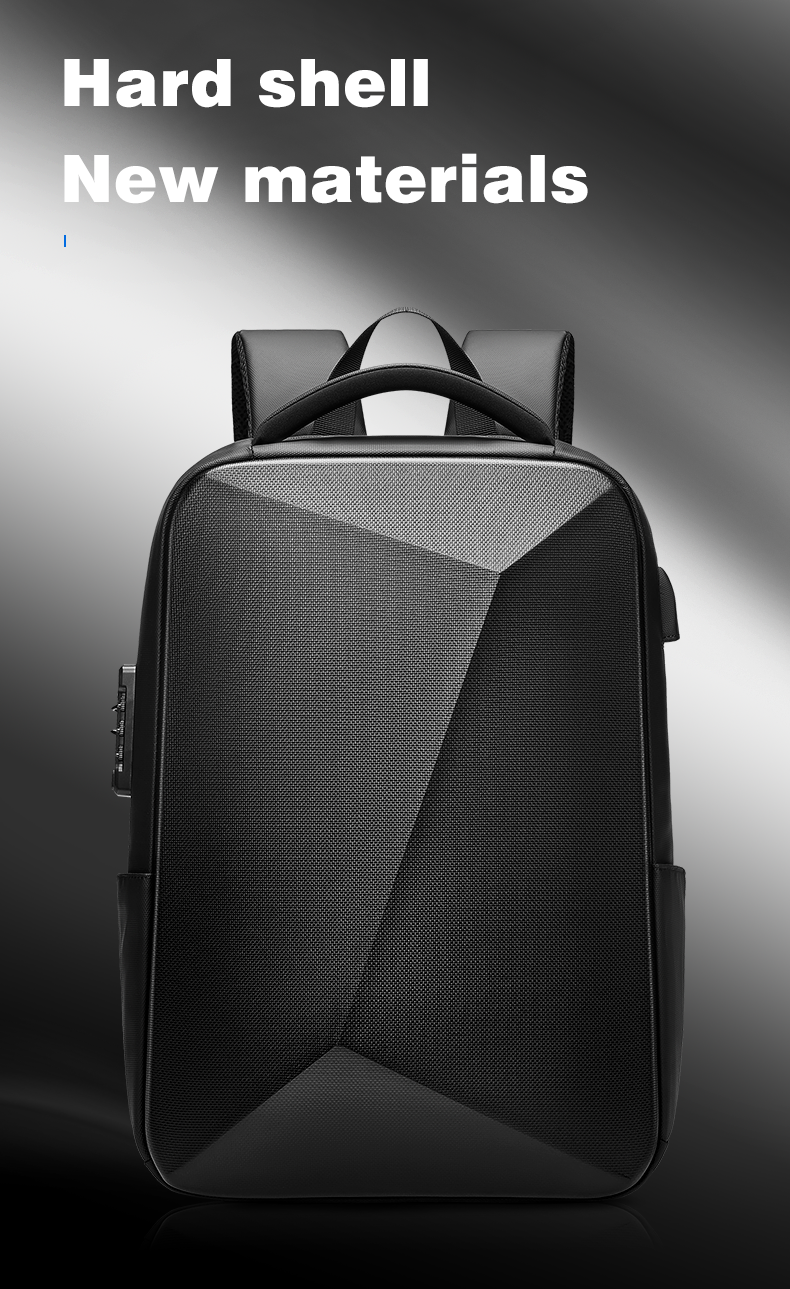 OEM ODM Waterproof Hard Shell Backpack 15.6inch Usb Laptop Backpack