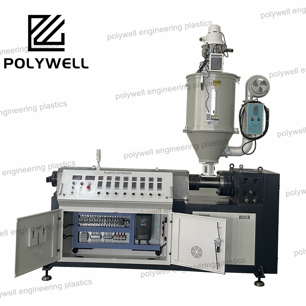 Single Screw Extruder PA66 GF25 Granules Processing Polyamide Strip Extruding Production Machine