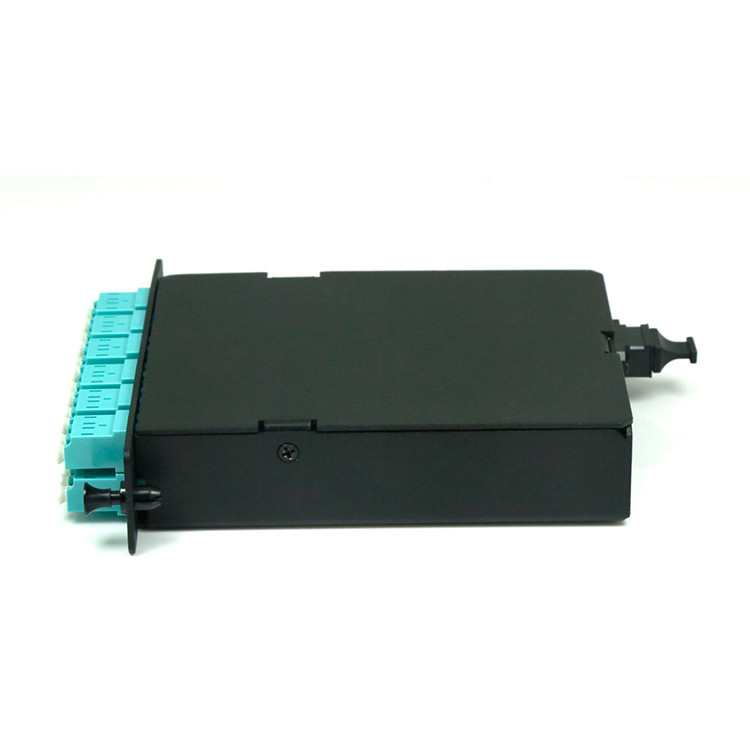 24 Port Fiber Optic Cable Termination Patch Panel MPO MTP 12xLC Duplex 10G OM3 50/125um