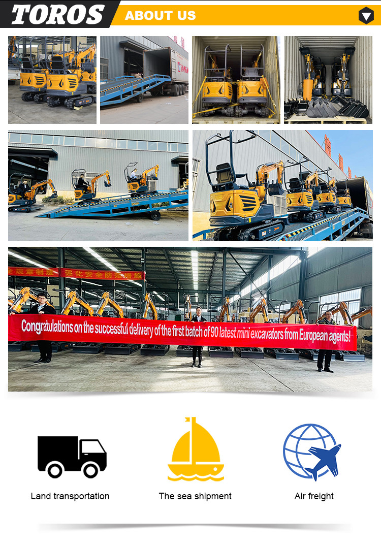 Multifunctional 180mm Track Width Mini Hydraulic Excavator 1200kg