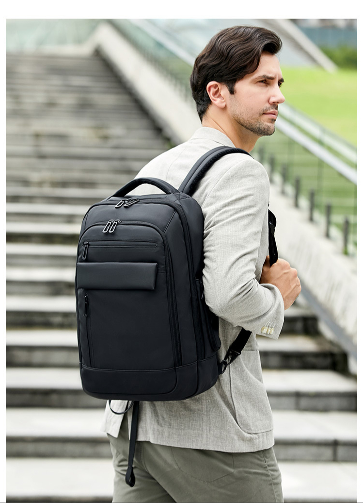 Anti Theft Waterproof 36 Litre Business Travel Backpack Polyester Lining