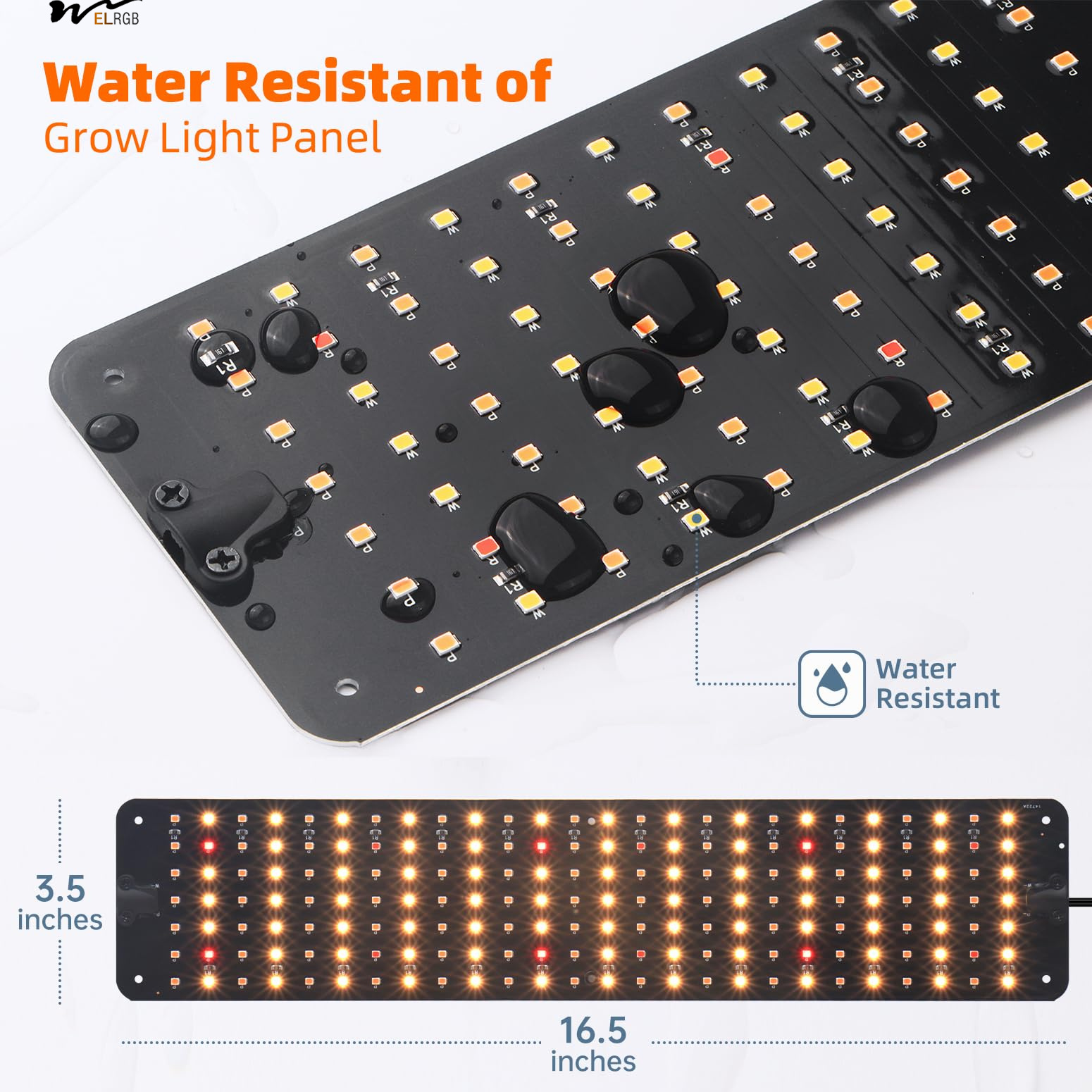 Indoor Plants 45W LED Grow Light Panel with Timer and Dimmable 3 Modes Full Spectrum
