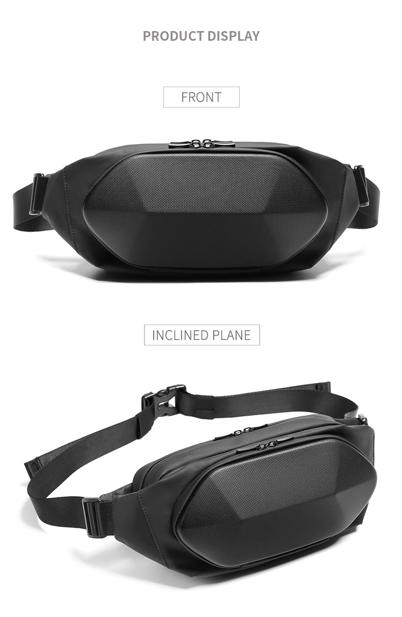 Factory wholesale waterproof Korean design crossbody bag custom fashion trend chest bag men sling bag