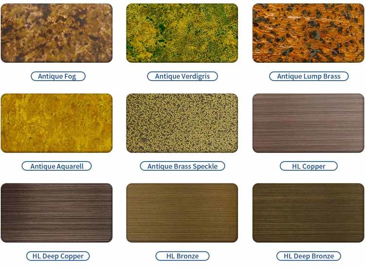 Decorative 304 Stainless Sheet Antique Stainless Steel Plates 1219mm Width
