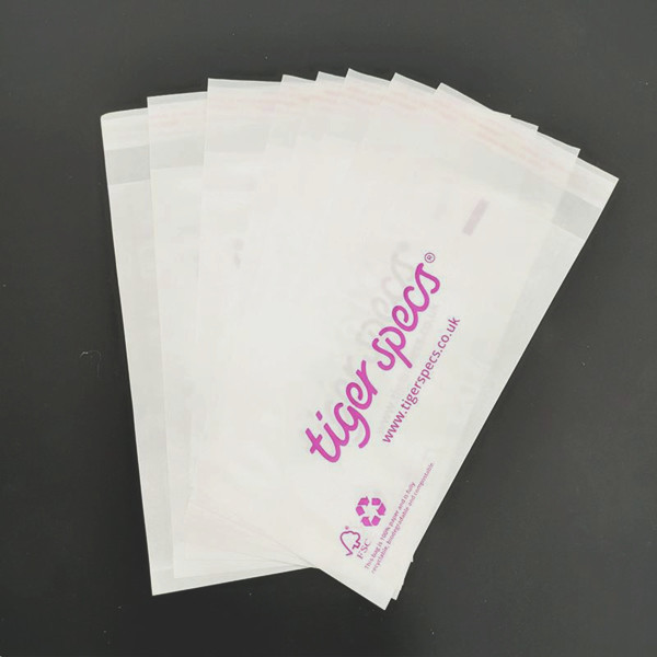 Embossed Mini Semi Disposable Glassine Wax Paper Bag Self Seal Transparent Envelope