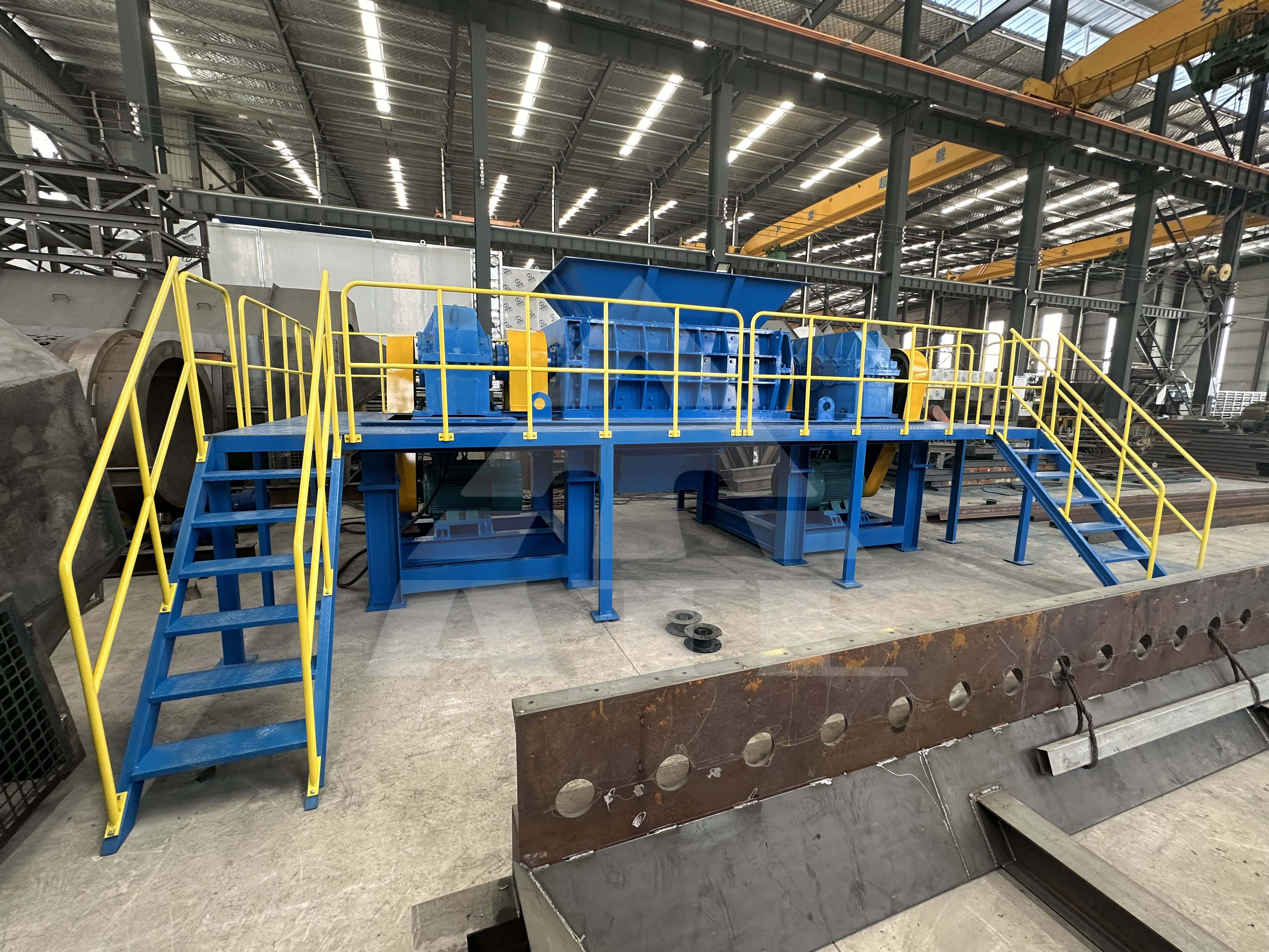 Tire Scrap Heavy Duty Metal Shredder Car Body Metal Scrap Shredder