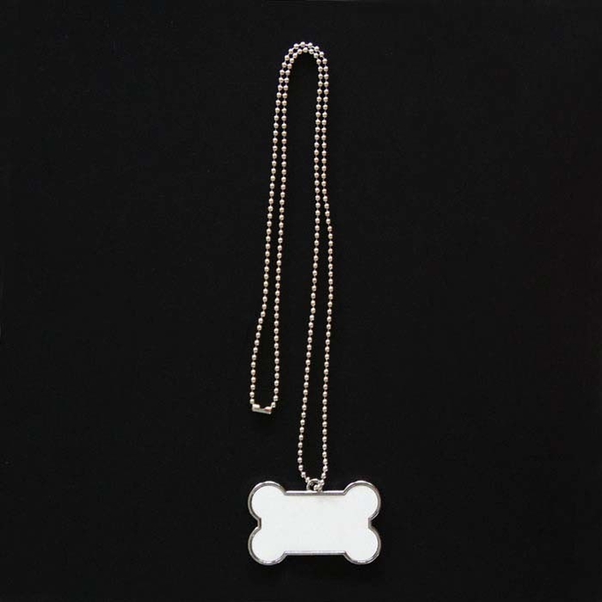 Custom Logo Blank Double Sided Sublimation Metal Pet Name ID Chain Dog Tags For Sublimation Printing