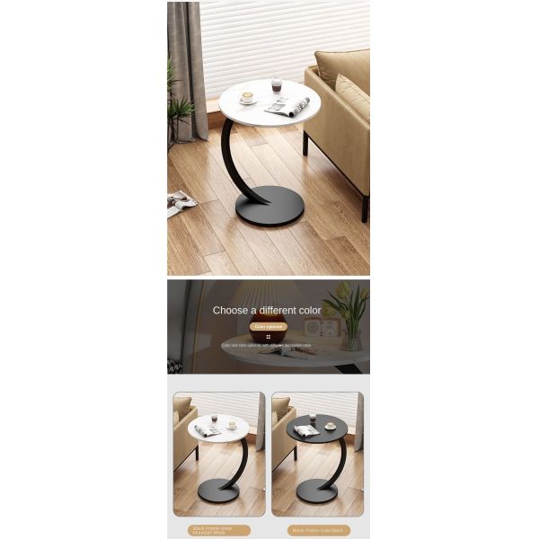 OEM Nordic Sofa Side Table Light Luxury Living Room Home Small Coffee Corner Table Simple Modern Bedside Round Table
