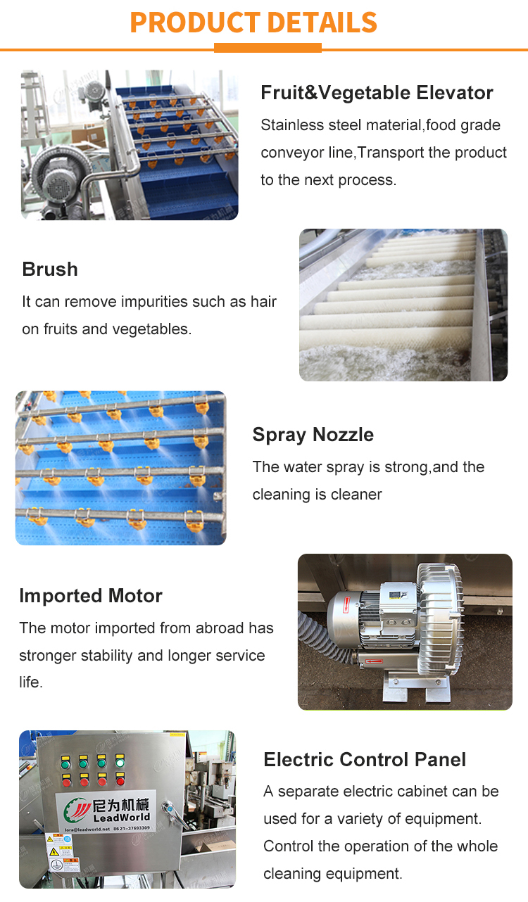 Vegetable And Fruit Cleaning Machine Potatoes Washing Machine