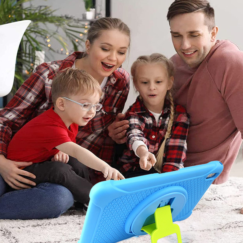 Android 12 Quad Core 10 Inch Kids Tablet 5000mAh 32GB ROM Dual Camera WiFi Kidproof Case