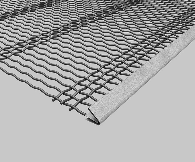High Precision Spring Steel Woven Wire Mesh Screen For Mining Industries