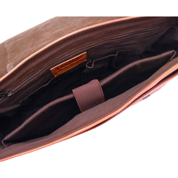 Men's Distressed Full Grain Leather Messenger Bag, Leather Bag, Cross Body Bag, Briefcase