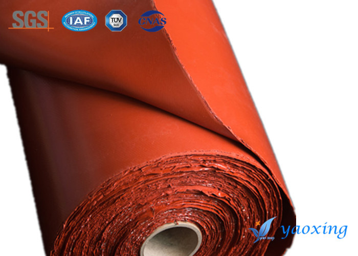 Anti - Corrosion Silicone Coated Fiberglass Fabric With Good Aging Resistant