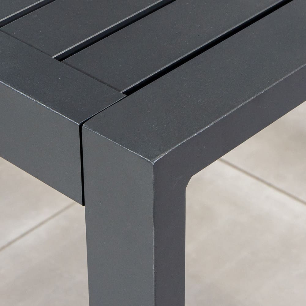 Metal Dining Armchair and Dining Table Set for 8 Seating in Villa Outdoor Dining