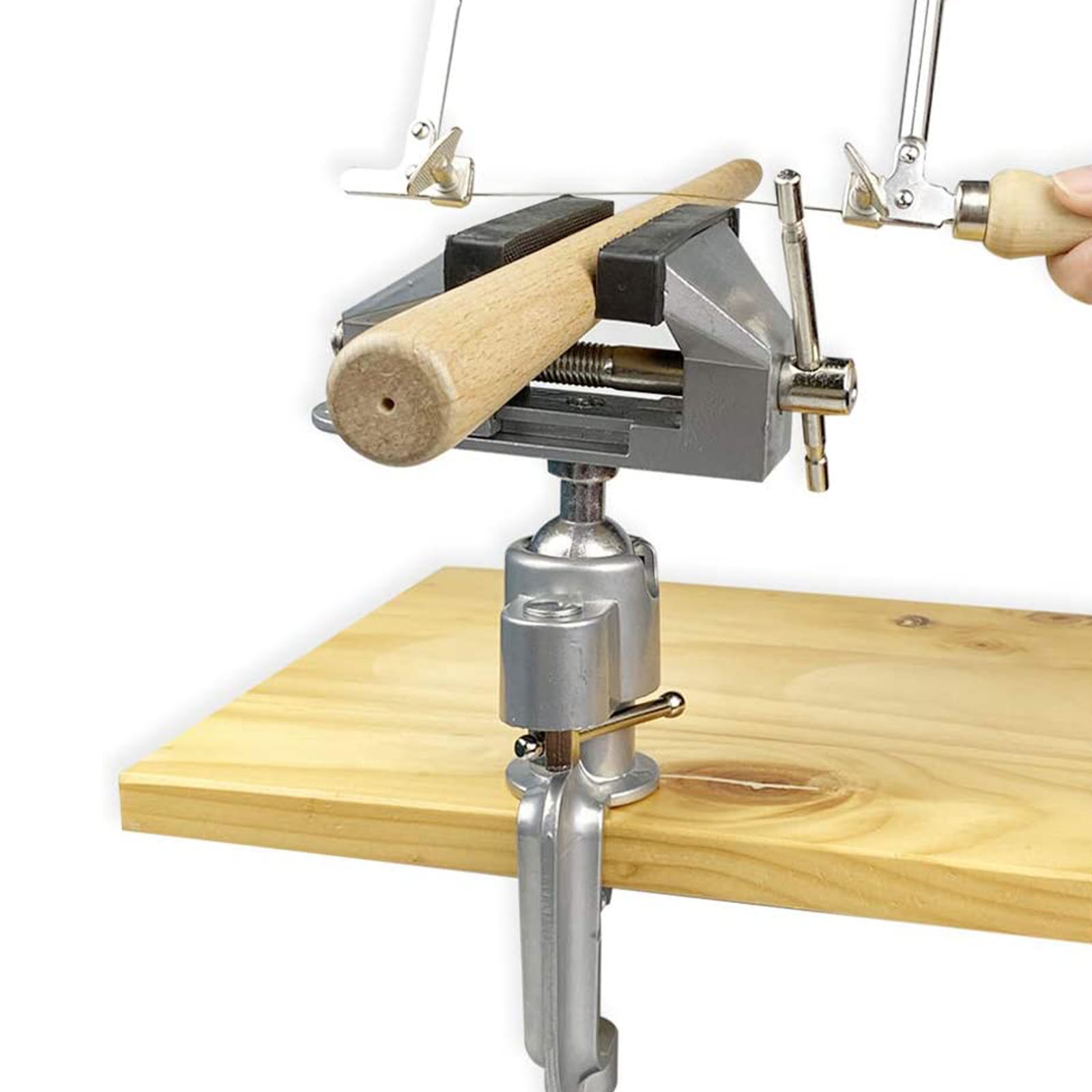 Aluminum Alloy Bench Grinder Stand With Universal Clamp Vises
