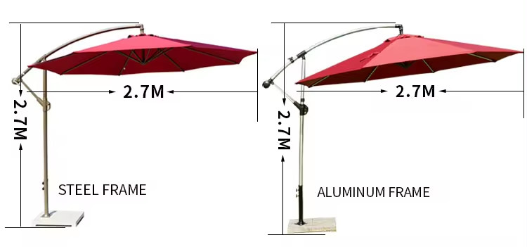 LMS-05 Outdoor Sun Shading Waterproof Canopy Pergola Gazebo with Roman Umbrellas