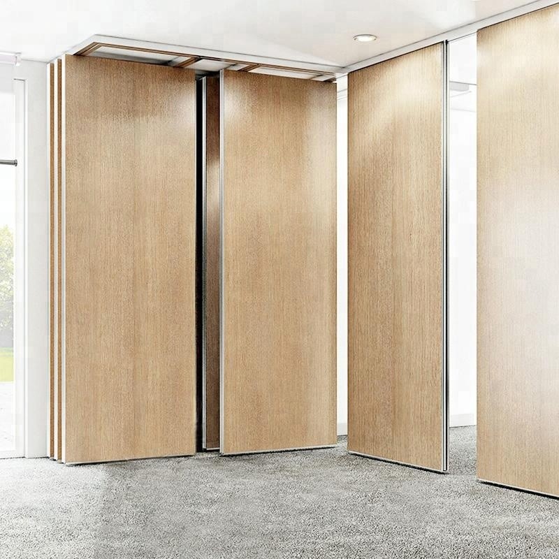 Customized Commercial Office Partition Wall / MDF Folding Acoustic Meeting Room Dividers