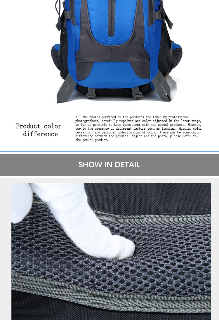 Mens Outdoor Waterproof Breathable Sports Backpacks , Hiking Camping Rucksack