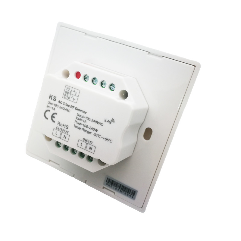 Led Dimmer Switch Rotary Knob AC 100-240V 1A Output Wall Mount Triac dimmer