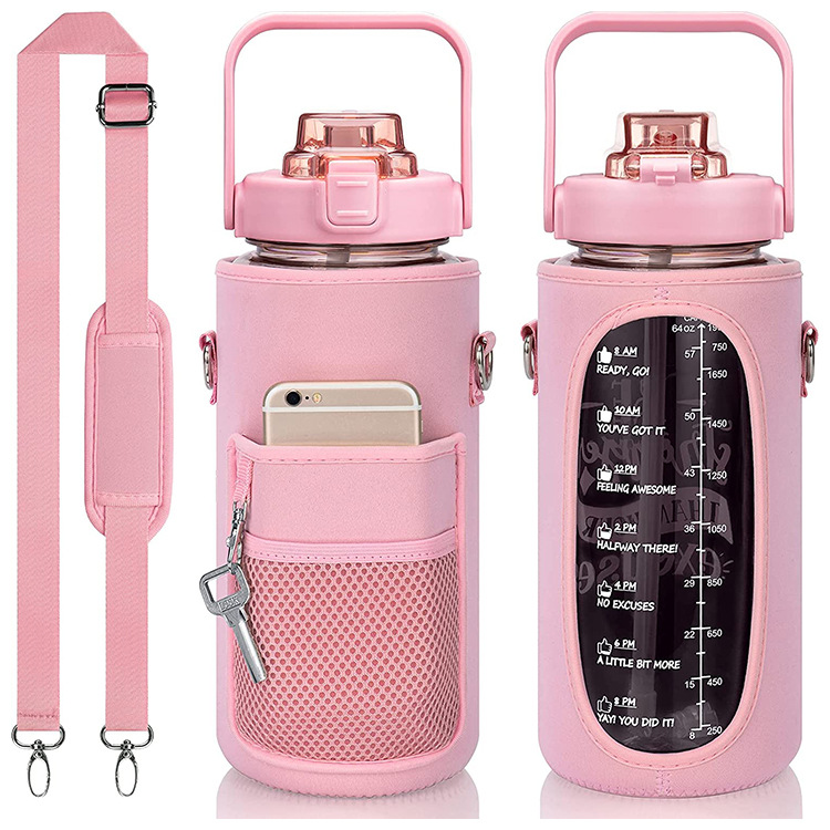 Sports Water Bottle Case Cover Insulated Bag Bottle Cooler Sleeve Portable Camping