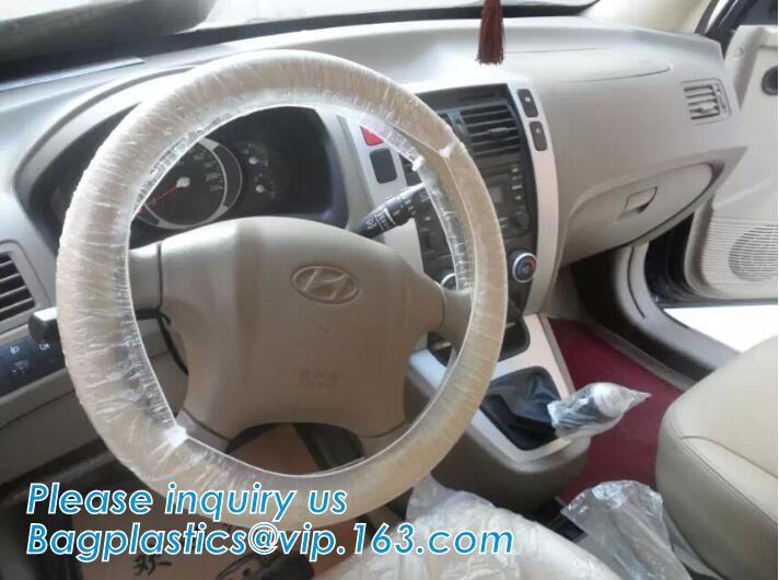 Disposable Car Interior Protection Set, seat, hand brake, gear stick, steering wheel protective, car foot mat