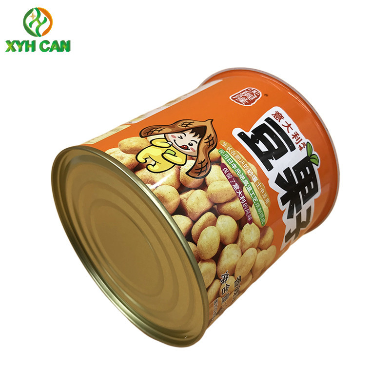 Food Tin Cans for 208g Round Baby Healthy Snack Metal Tin Cans Food Grade Custom Logo