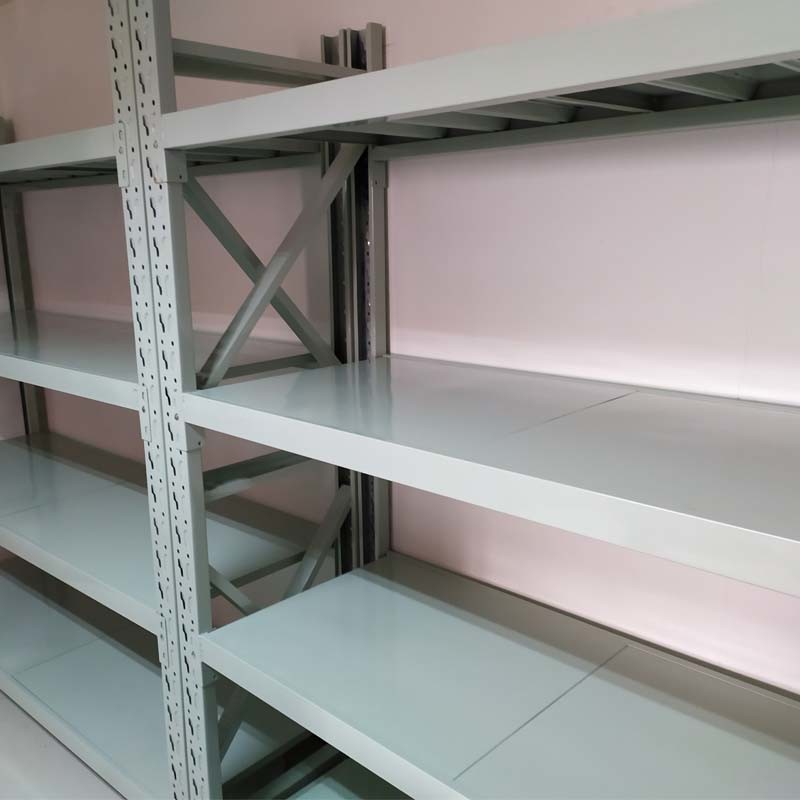 Rust Free Industrial Warehouse Racking Rivetier Boltless Shelving Powder Coating