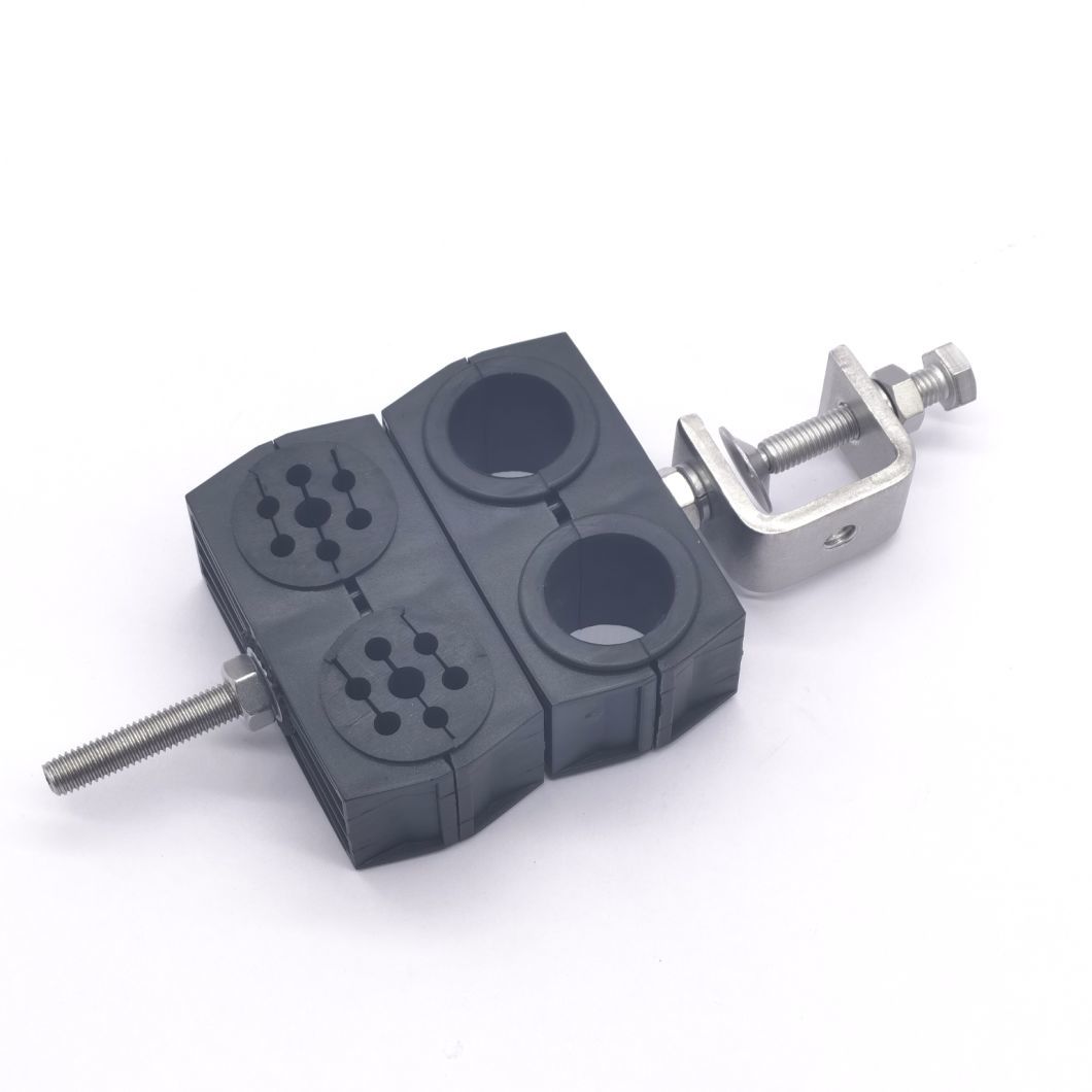 Combined Cable Clamp for Rru Fiber Optical Cable and DC Power Cable