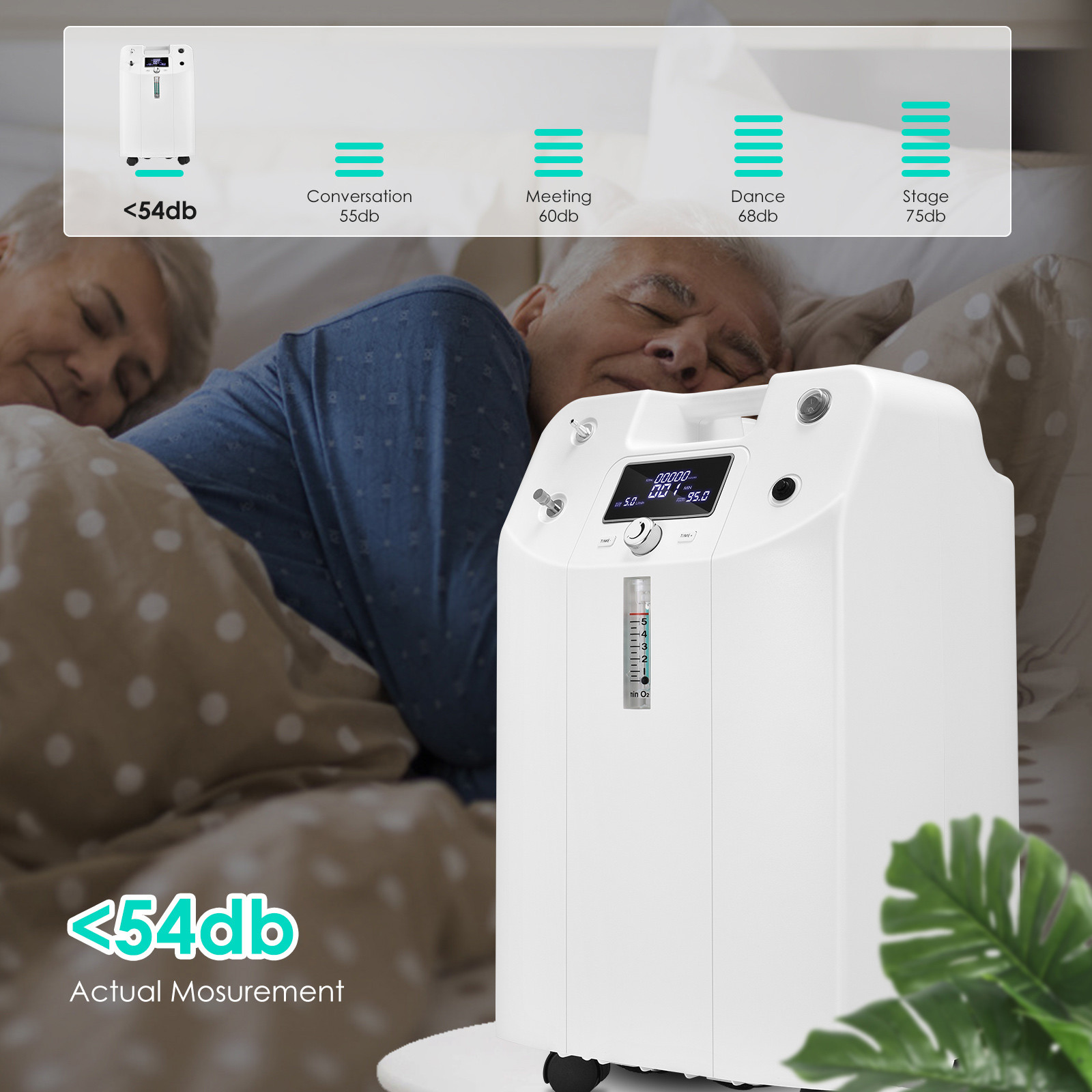 5Liters 70KPa Medical Portable Oxygen Concentrator High Purity