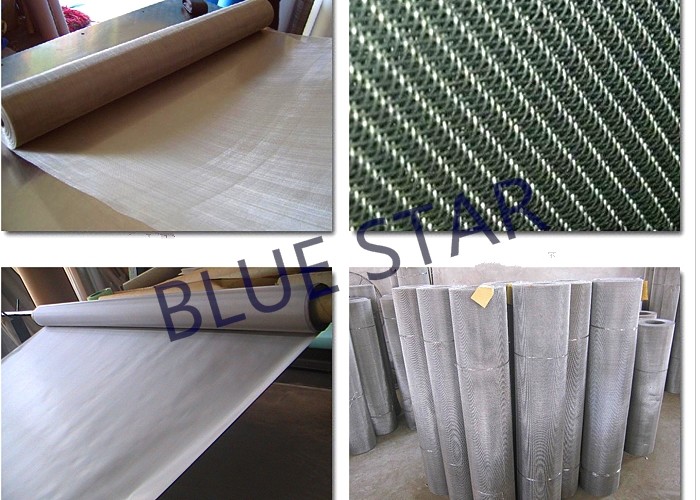 0.1 - 5mm Wire Dia Twill Weave Wire Mesh , Copper / Nickel / Stainless Steel Wire Netting