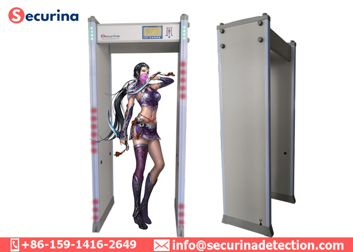 Passenger Scanner Outdoor Door Frame Metal Detector 45 Zones For Security Check