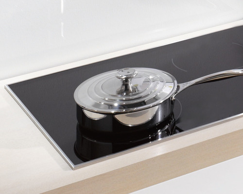 36" Ceramic Glass Top Flex Zone Speed Booster Built In Induction Cooktop In Black