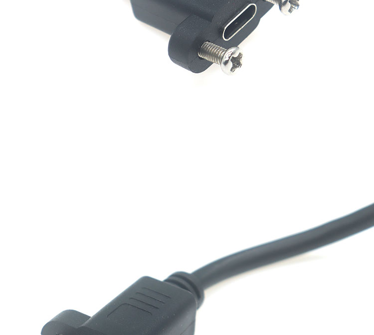 30cm 50cm Screw Panel Mount Male to Female USB Type C 3.1 Extension Cable