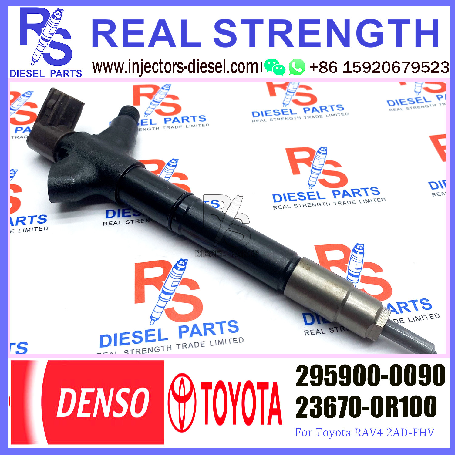 236700R100 TOYOTA Fuel Injector 23670-0R100 295900-0090 2959000090 For VERSO