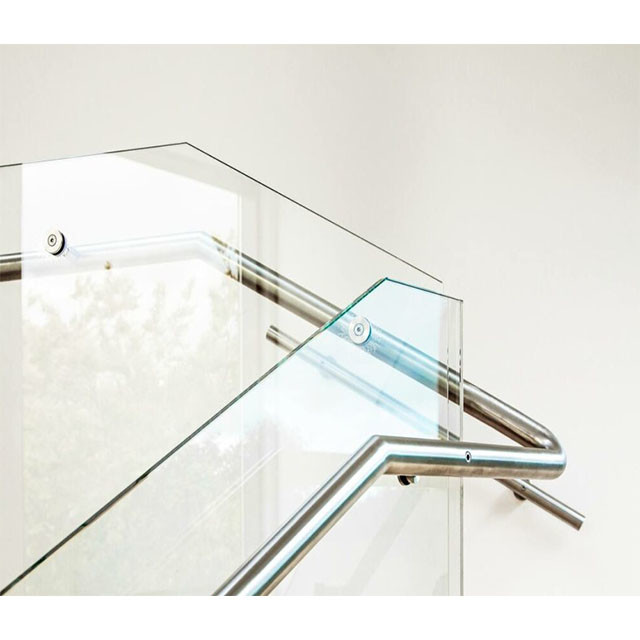 Modern Design Mirror Polishing Handrail Glass Balustrade With Rust Resistance