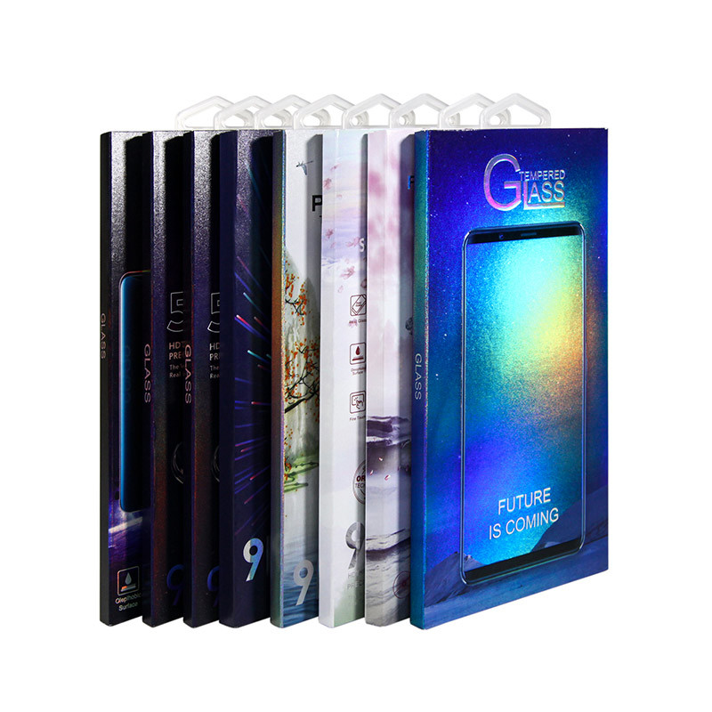CMYK Temper Glass Screen Protector Packaging Box For Phone Accessories