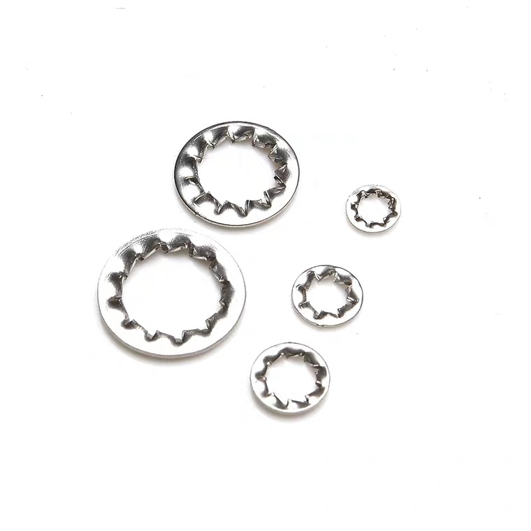 Stainless Steel SS304 Toothed Washer DIN6798A with External Serrated Lock and Plain Finish