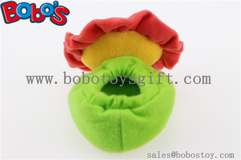 Soft Short Plush Stuffed Lion Toy Baby Indoor Shoes with Rattle