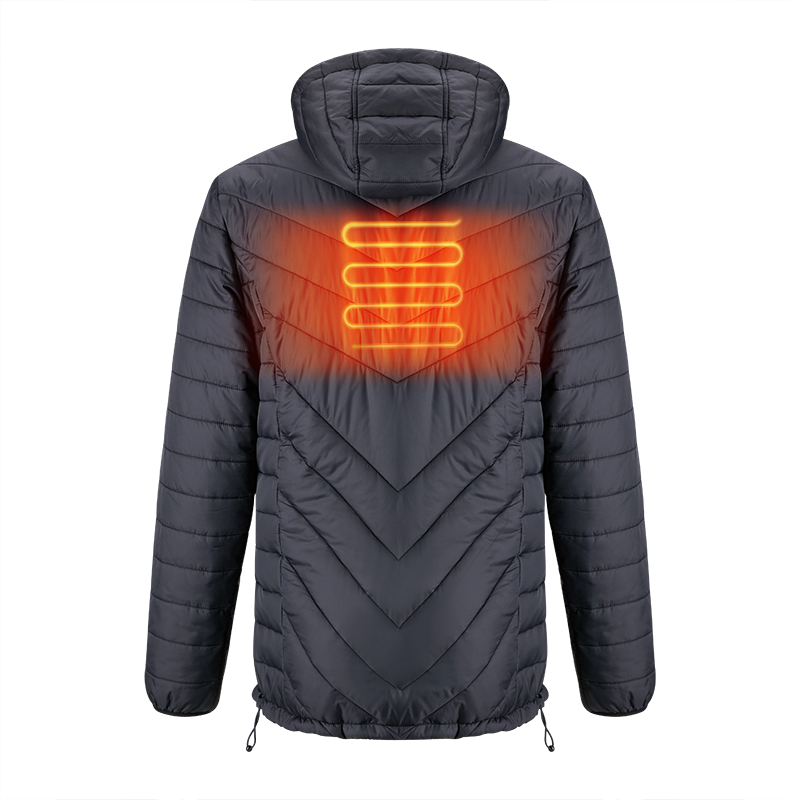 Winter Long Sleeved Jacket For Men With Battery Power Heating