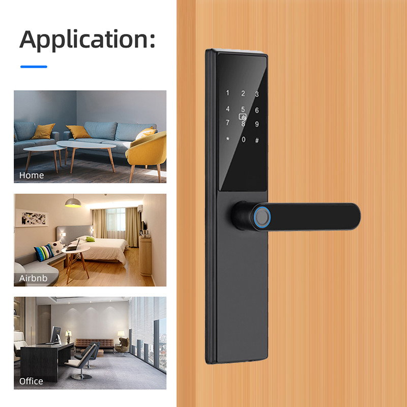 Intelligent Digital Keyless Entry Smart Fingerprint Door Lock with TTlock App