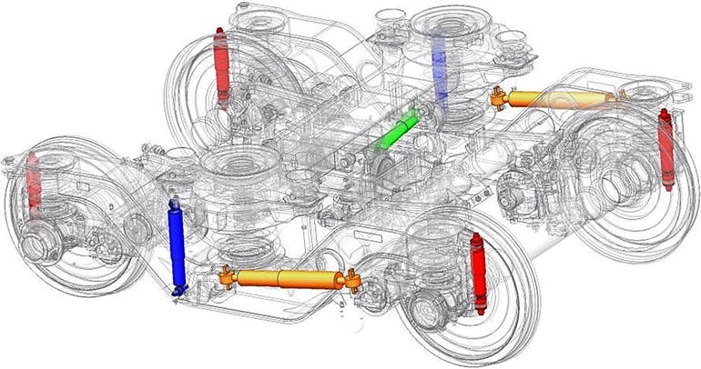 Damper Railway Suspension System