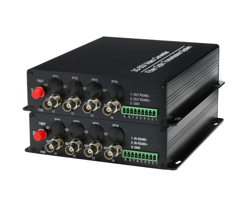 Broadcast High Density 3G-SDI video/audio to Fiber Converter