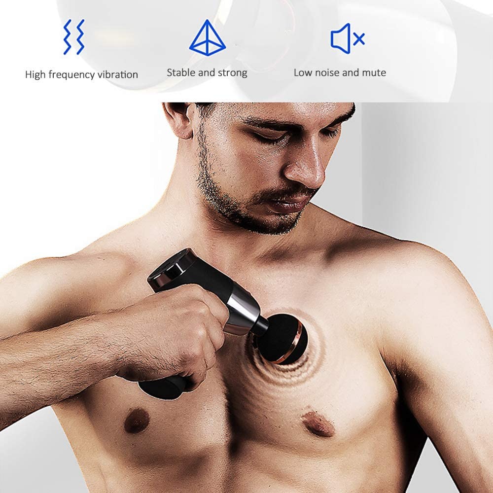 USB Type C Handheld Percussion Massage Gun 20 Speeds 3200rpm