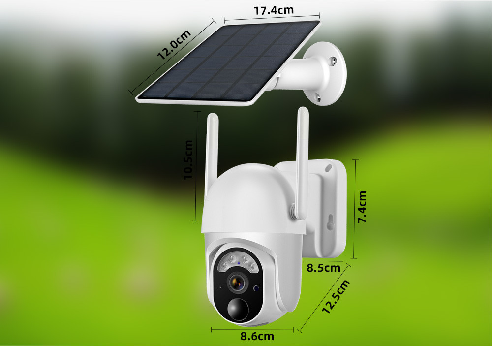IP65 Outdoor Home Security Camera 3G 4G LTE Cellular Security Camera 2K FHD No WiFi